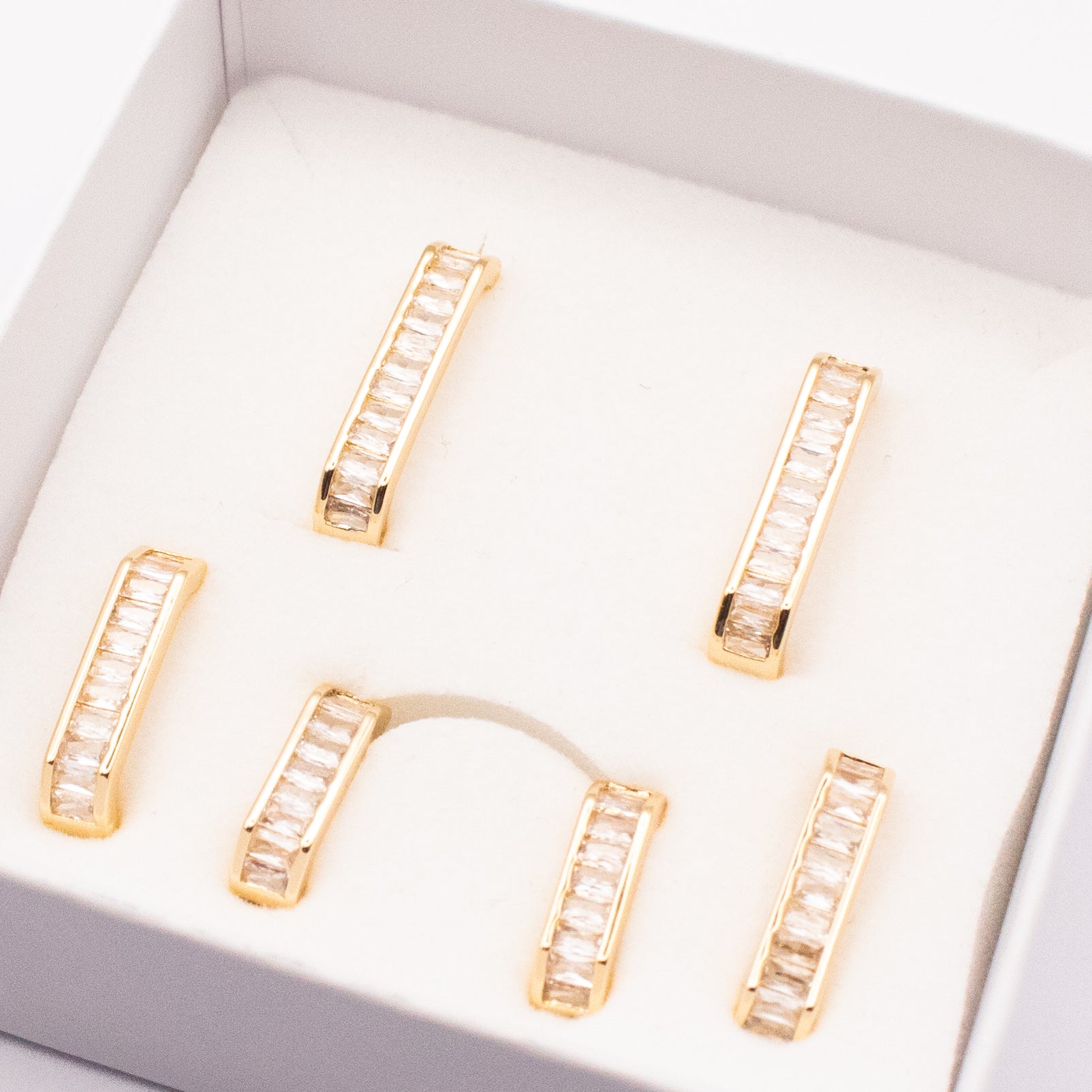 SET HOOP SQUARED BAGUETTE