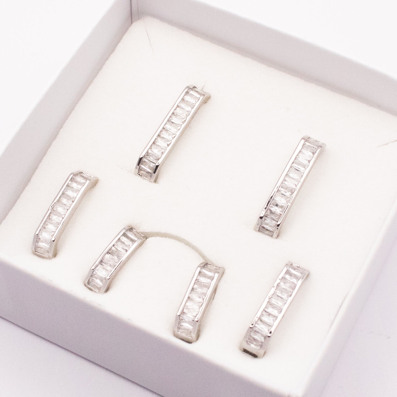 SET HOOP SQUARED BAGUETTE
