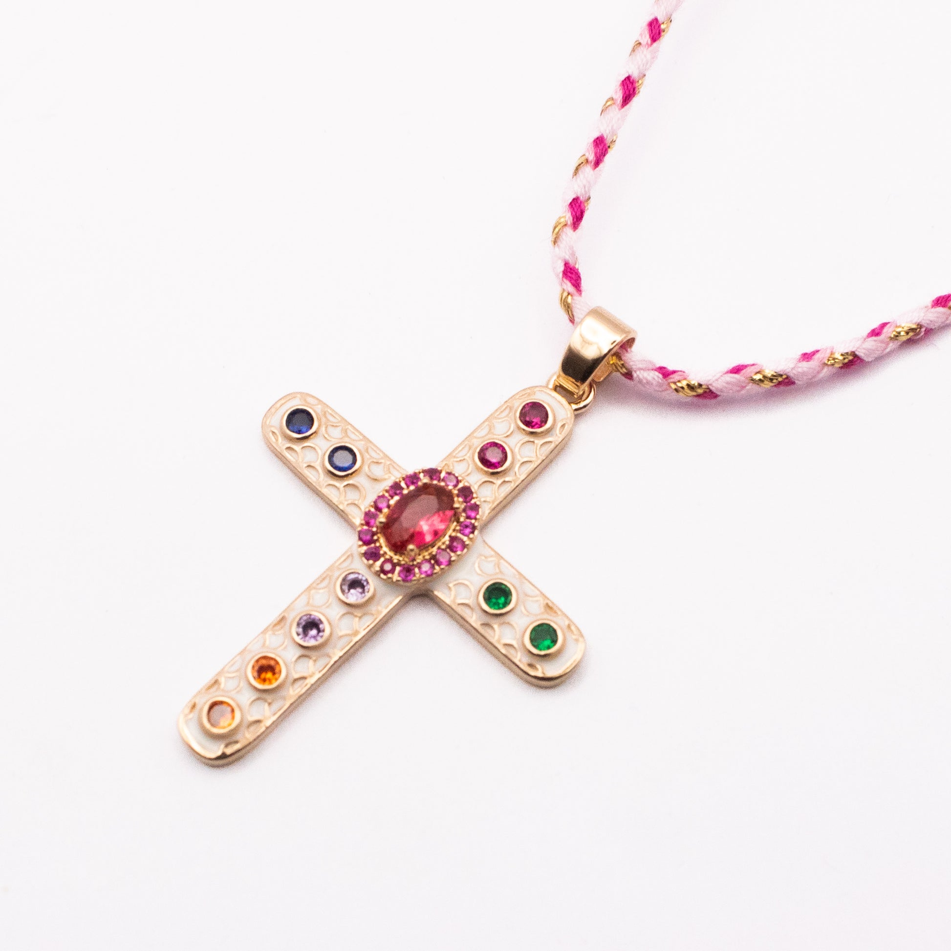 COLLANA RAINBOW CROSS