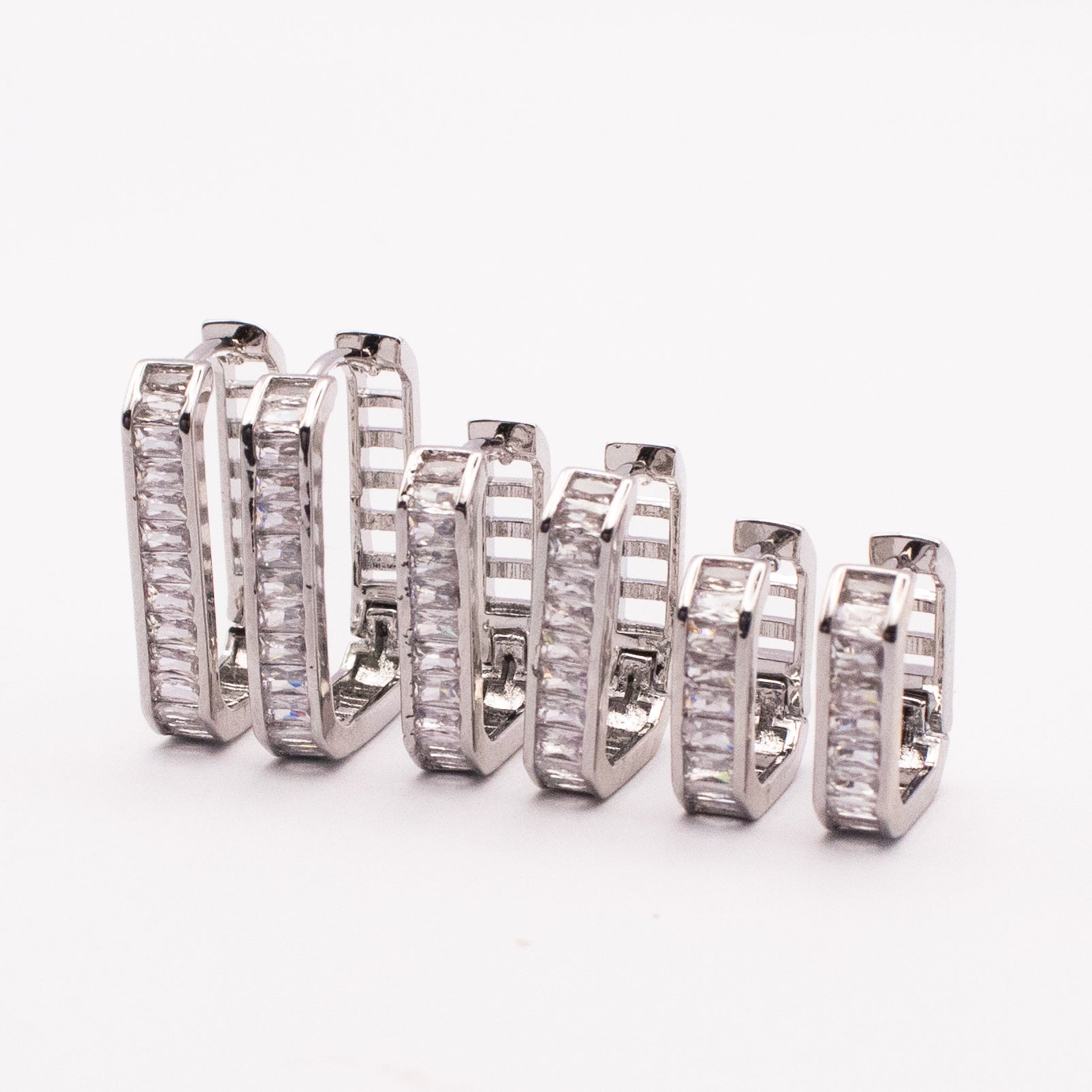 SET HOOP SQUARED BAGUETTE