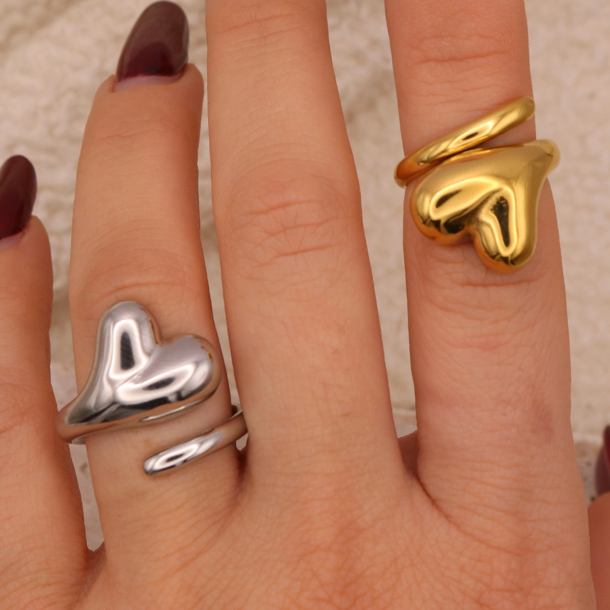 ANELLO DOUBLE HEART
