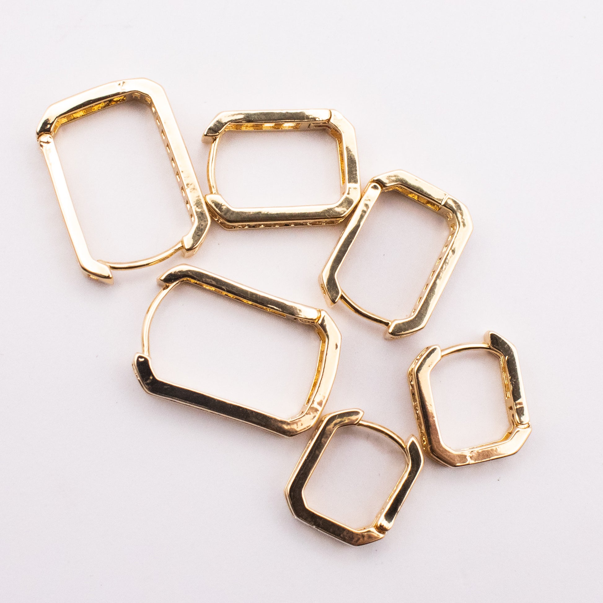 SET HOOP SQUARED BAGUETTE