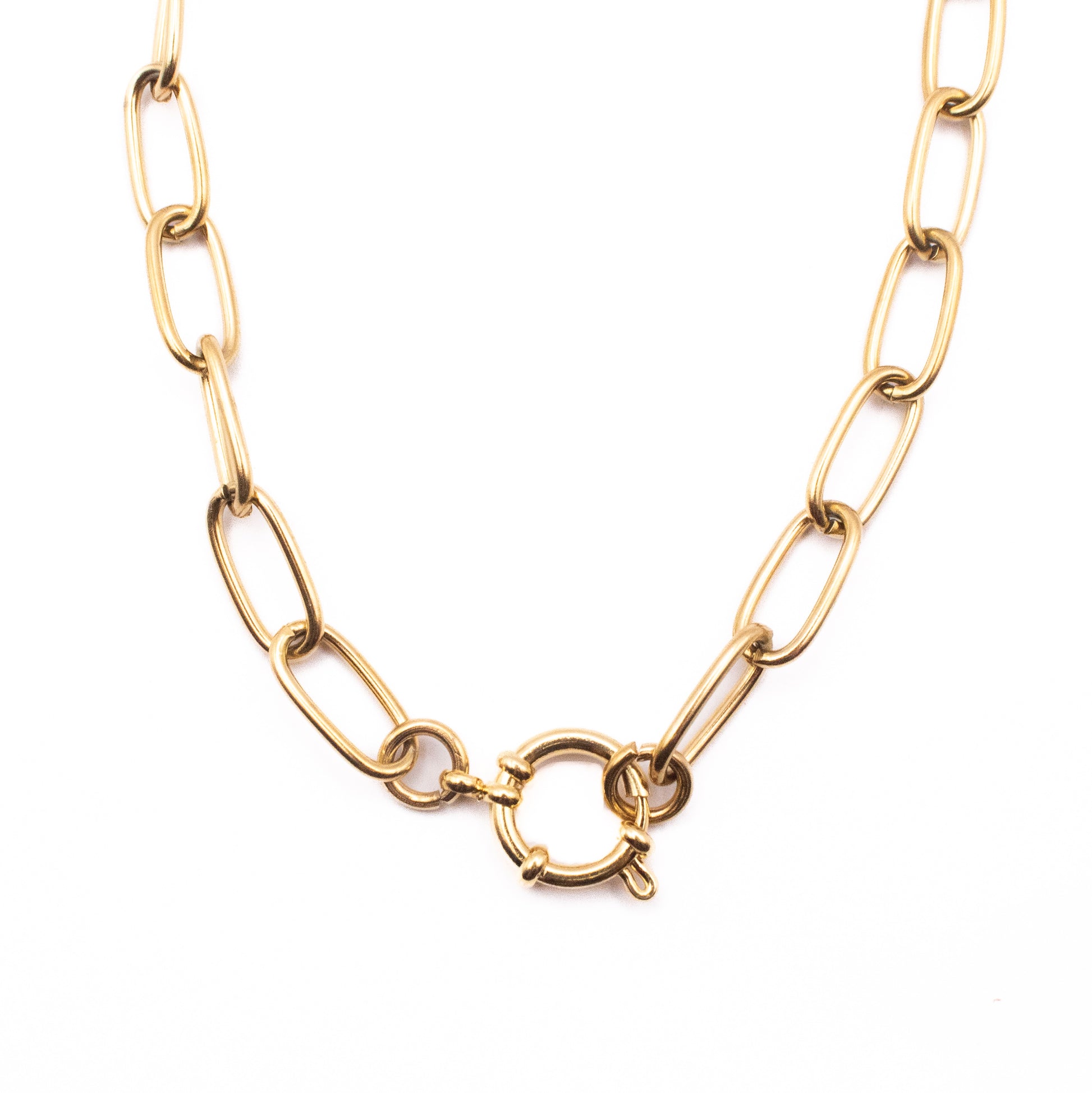 #CHARMBAR COLLANA OVAL LINK