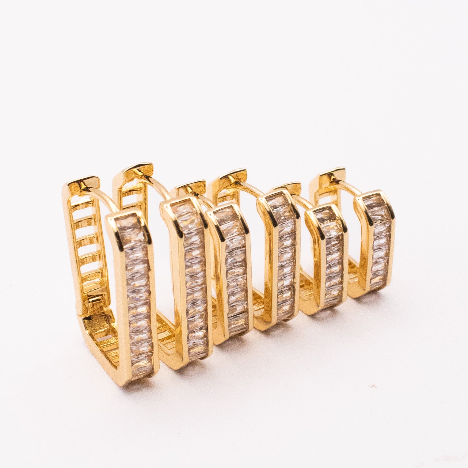 SET HOOP SQUARED BAGUETTE