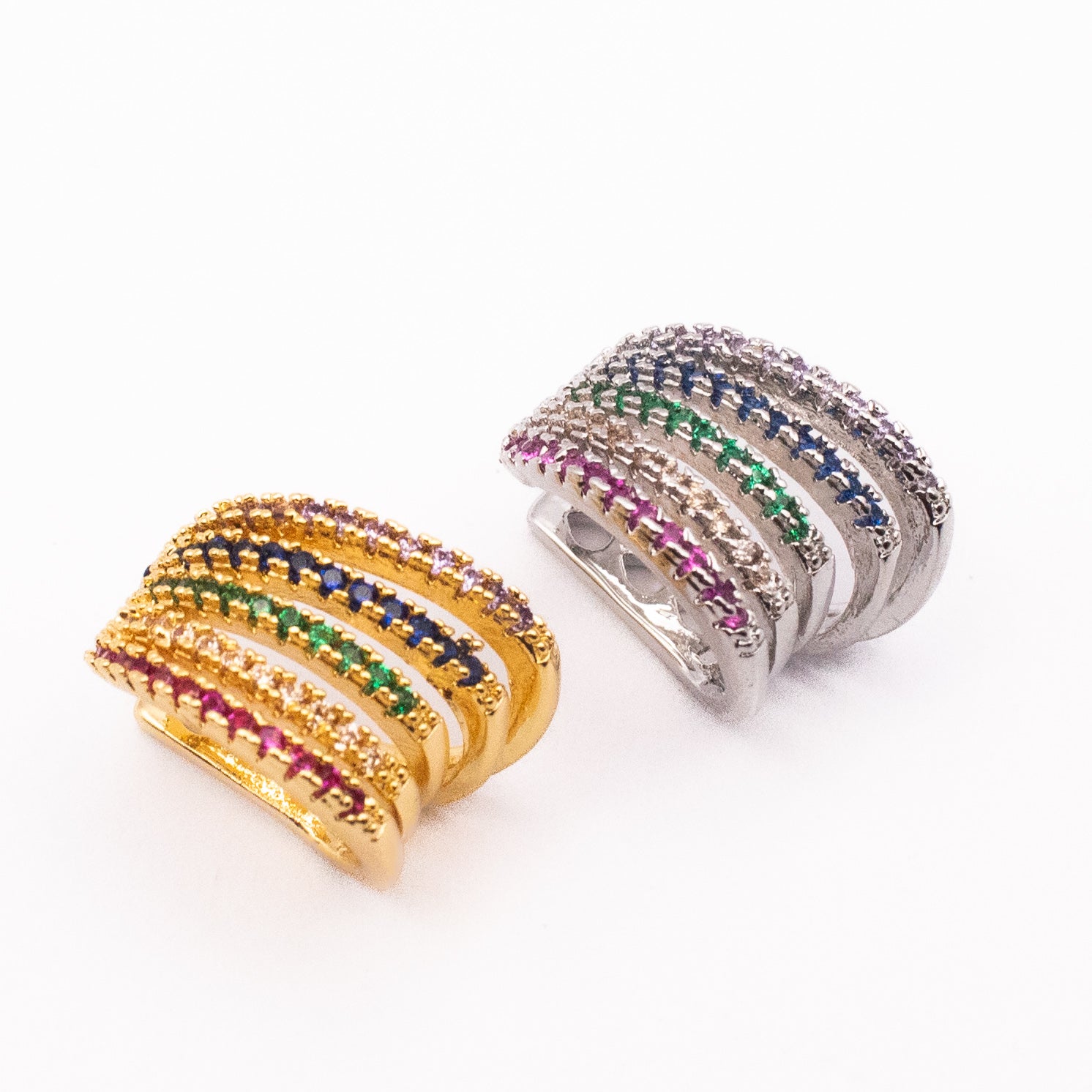 EAR CUFF RAINBOW PAVÈ