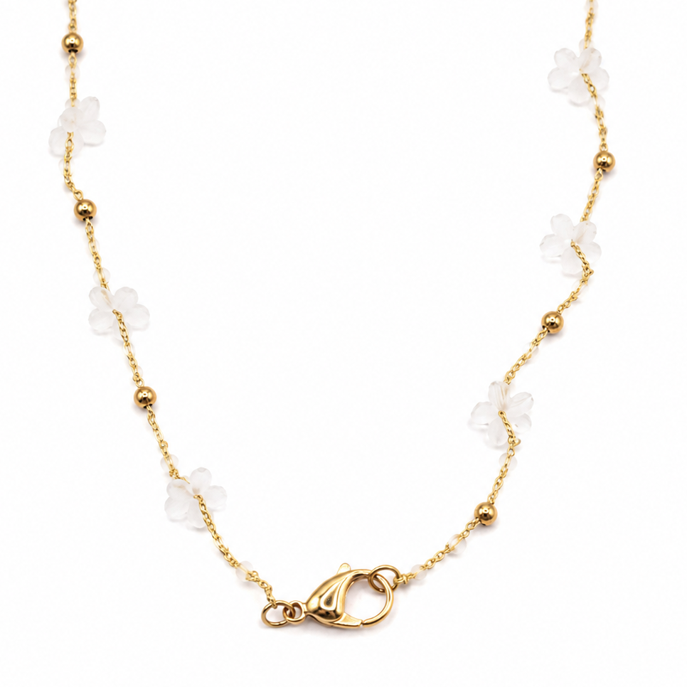 #CHARMBAR COLLANA FLOWERS