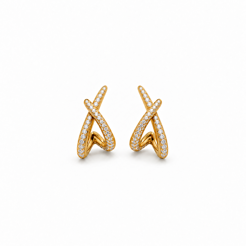 ORECCHINI SPARKLING KNOT