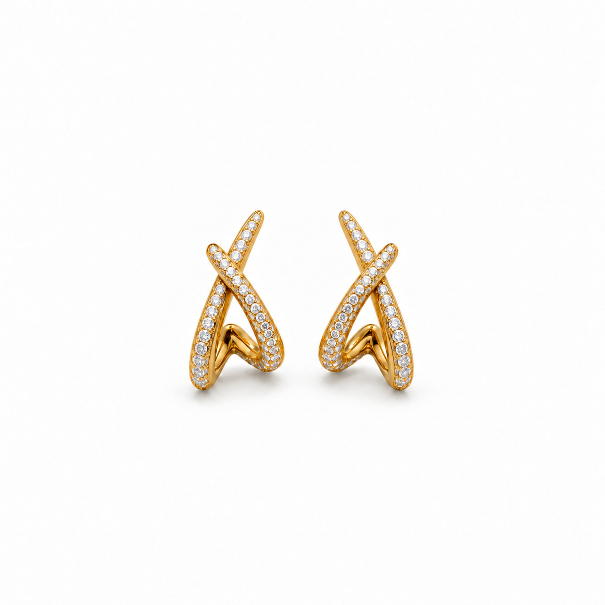 ORECCHINI SPARKLING KNOT