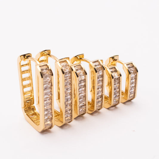 SET HOOP SQUARED BAGUETTE