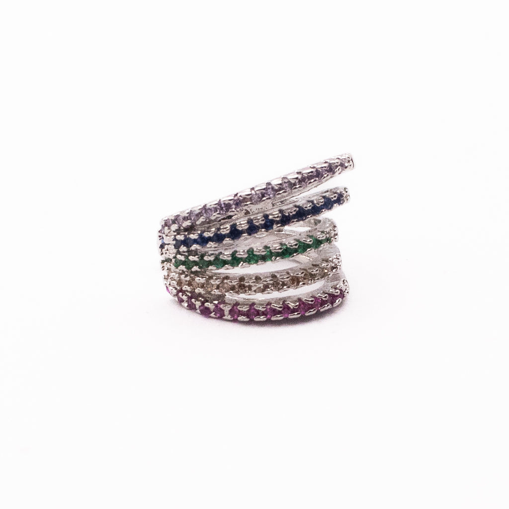 EAR CUFF RAINBOW PAVÈ