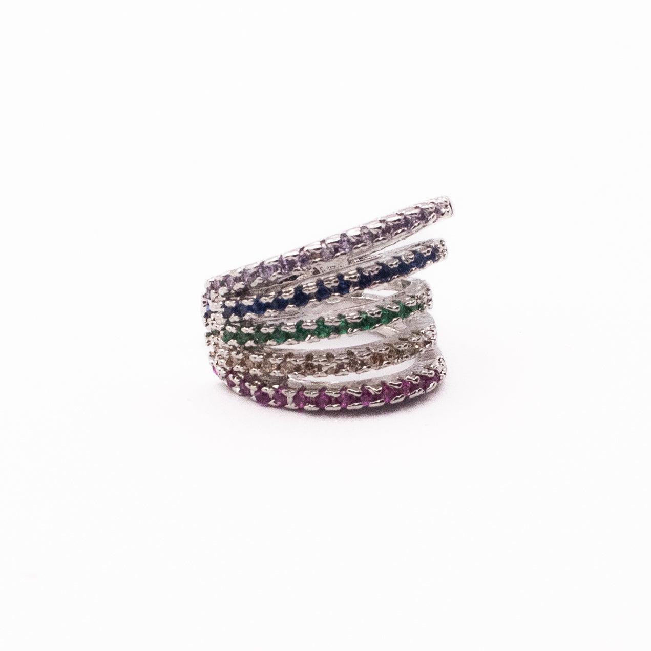 EAR CUFF RAINBOW PAVÈ