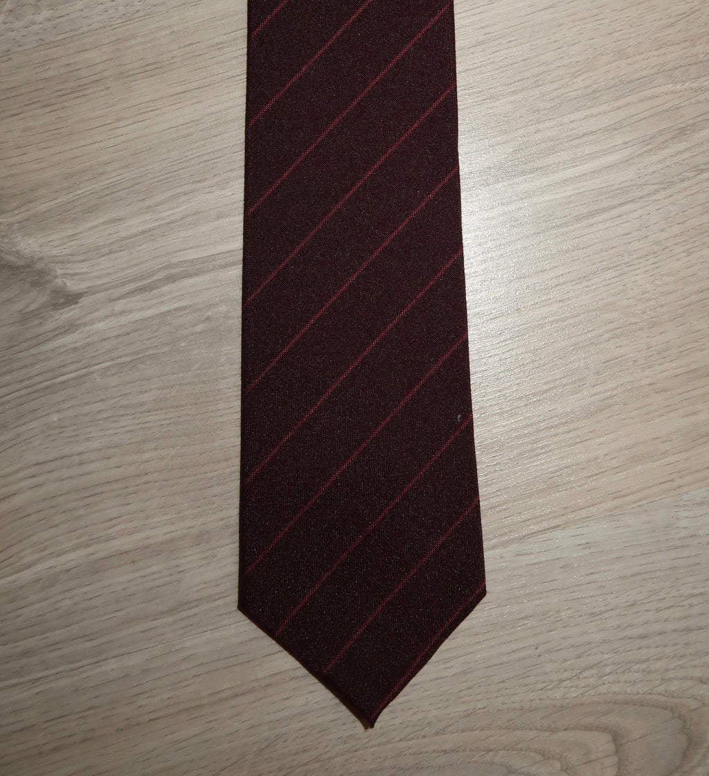 CRAVATTA BORDEAUX RIGHE