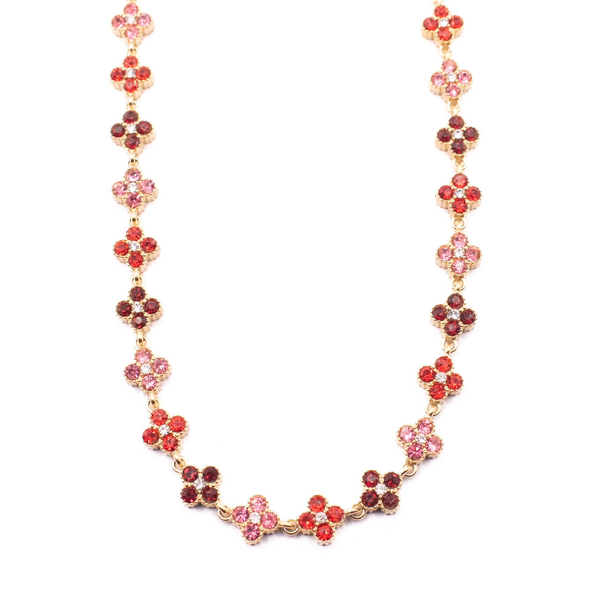 COLLANA LUX QUATREFOIL BORDEAUX