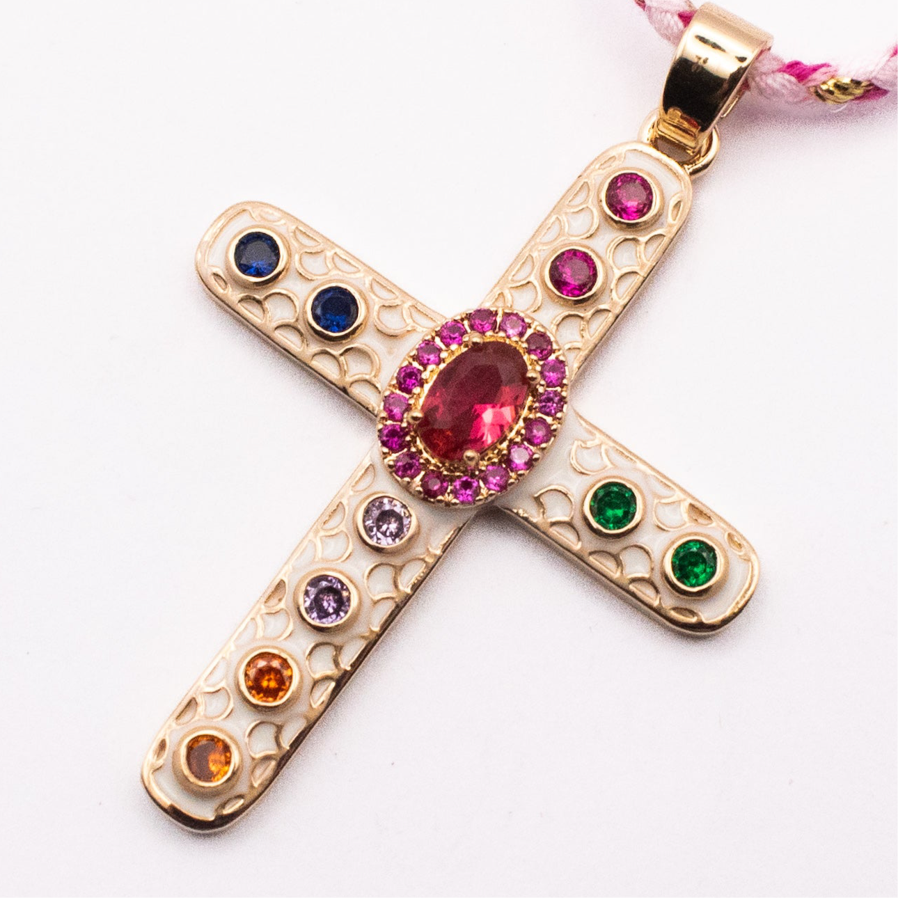 COLLANA RAINBOW CROSS