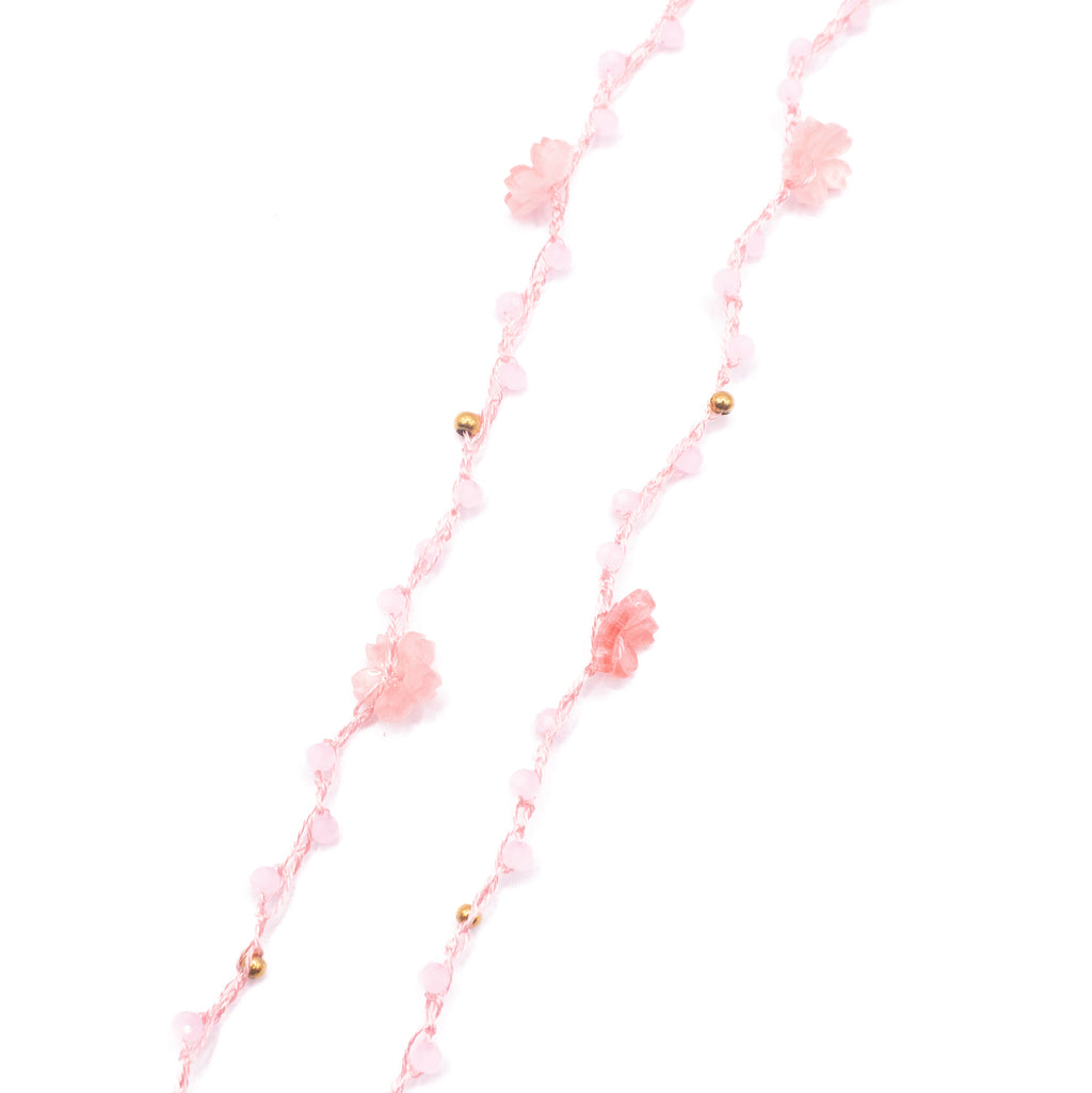 COLLANA PINK FLOWERS