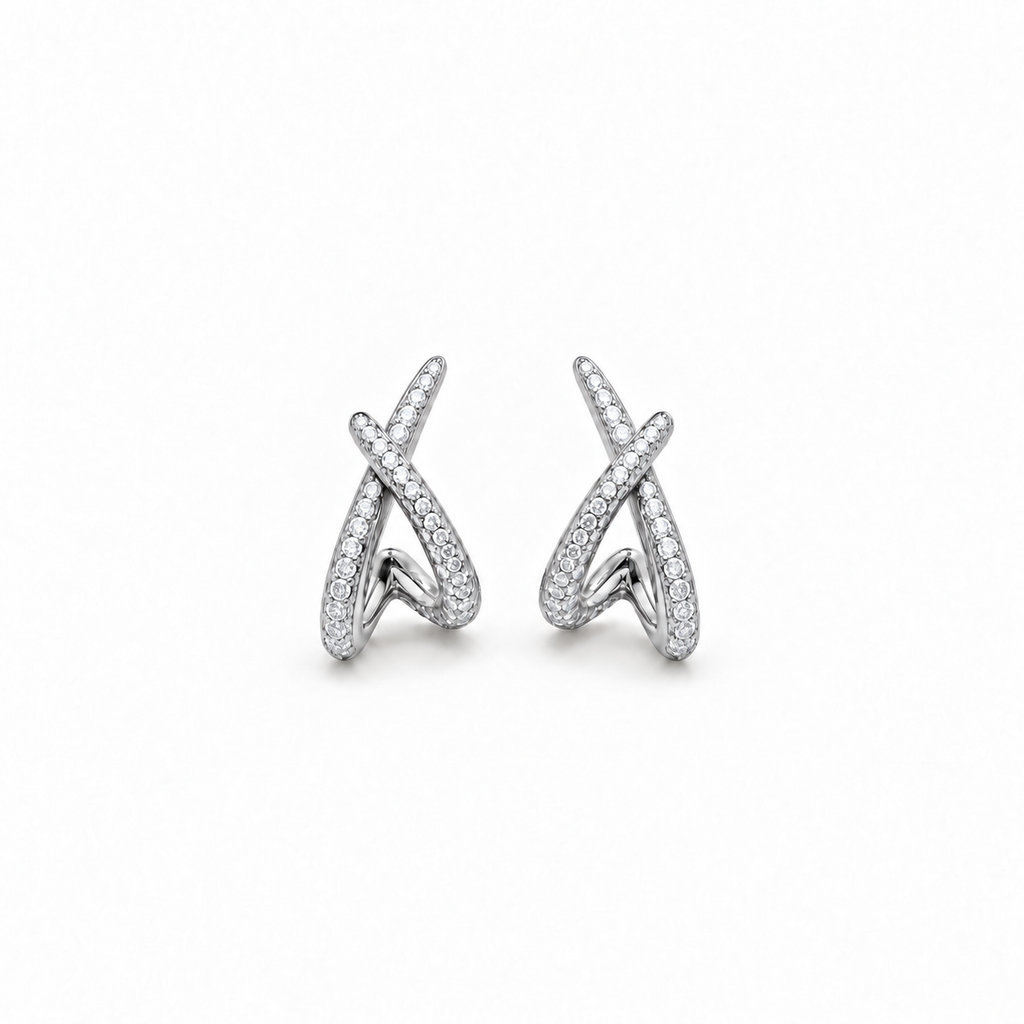 ORECCHINI SPARKLING KNOT
