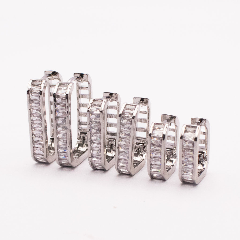 SET HOOP SQUARED BAGUETTE