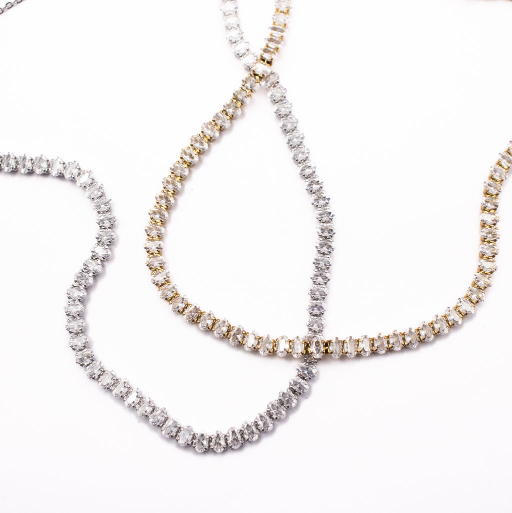 COLLANA GIROCOLLO OVAL TENNIS