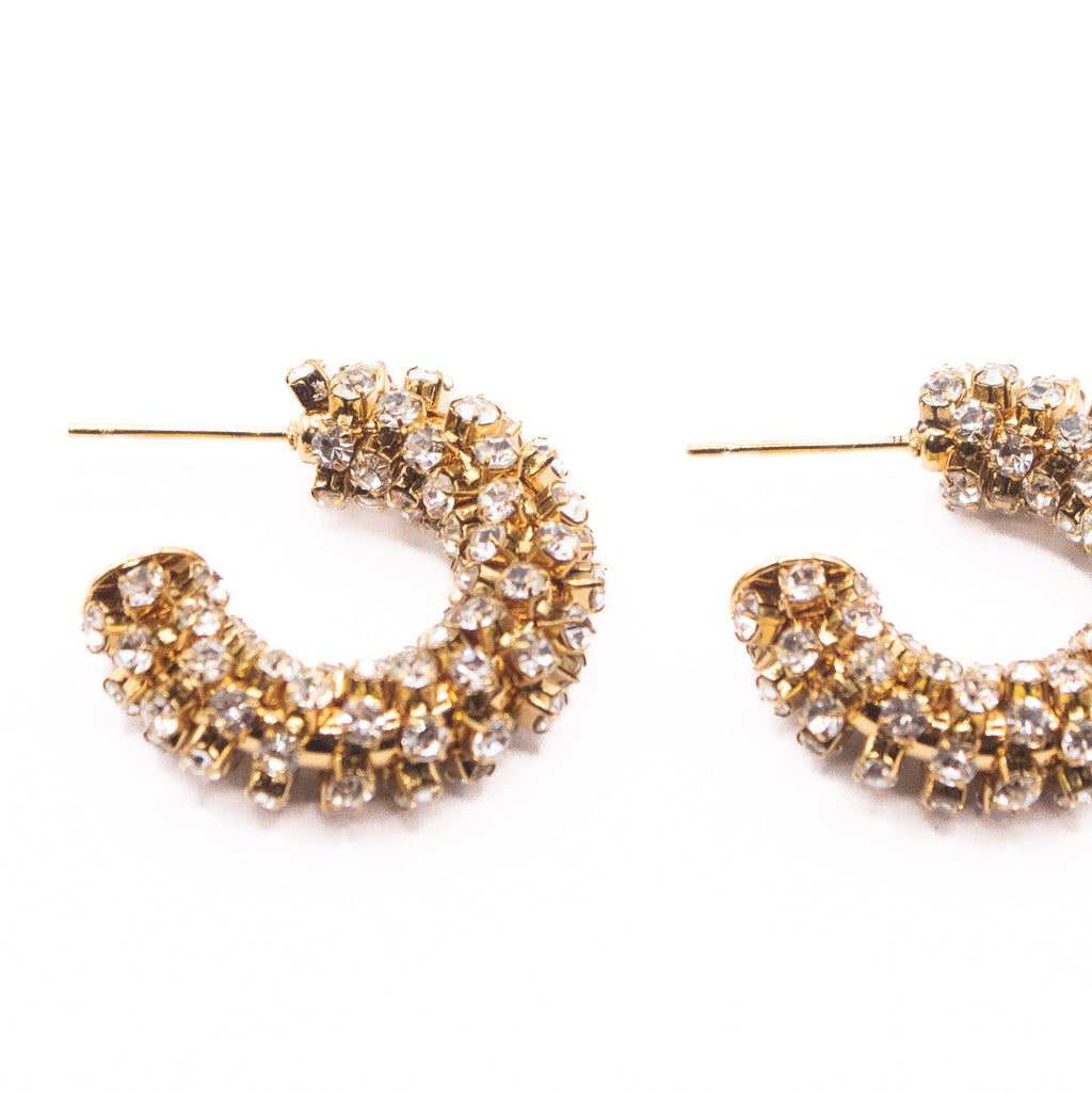 ORECCHINI CERCHI PAVÈ