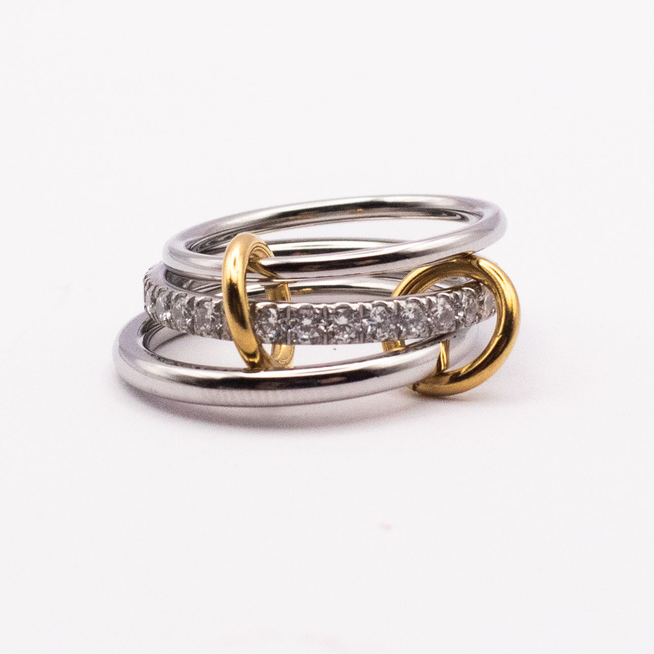 SILVER RING STACK ZIRCONI