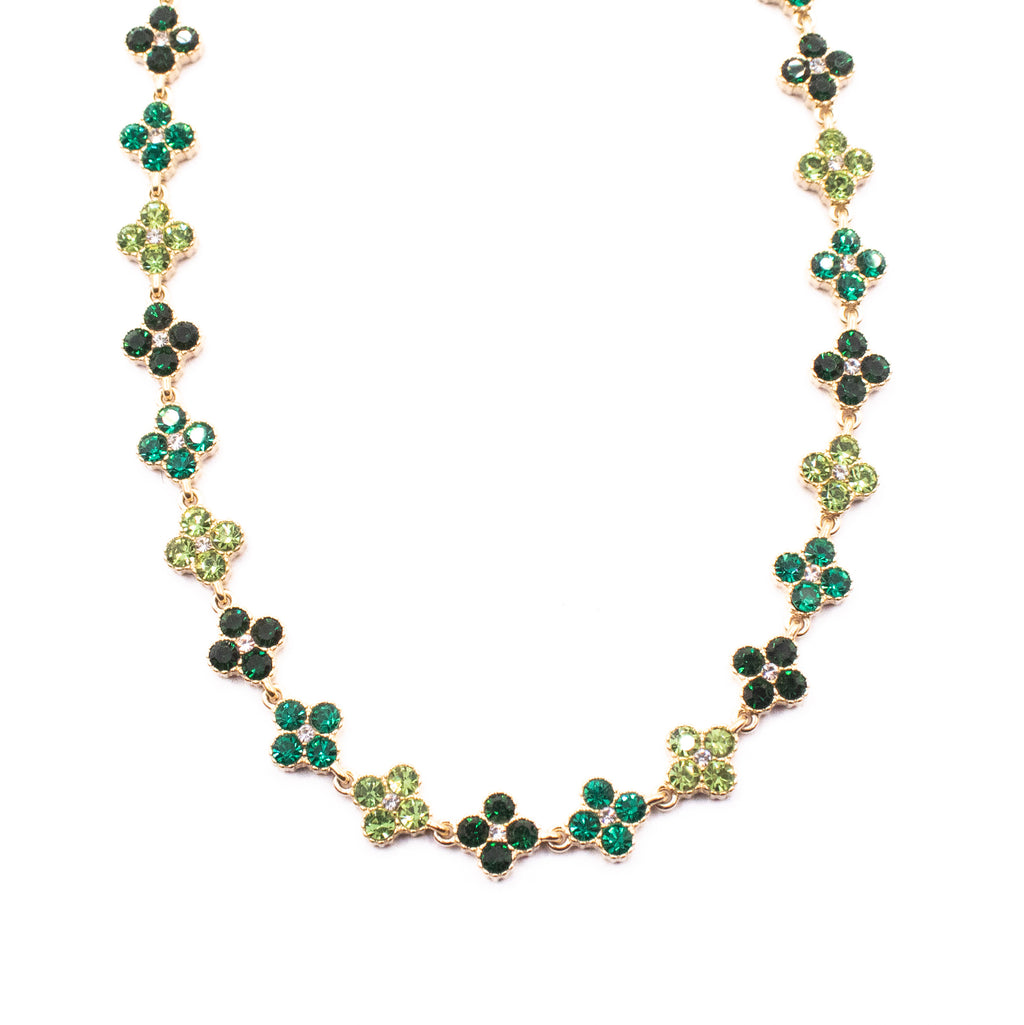 COLLANA LUX QUATREFOIL GREEN