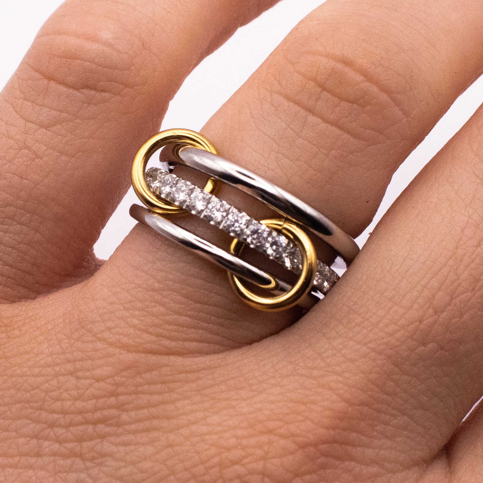 SILVER RING STACK ZIRCONI
