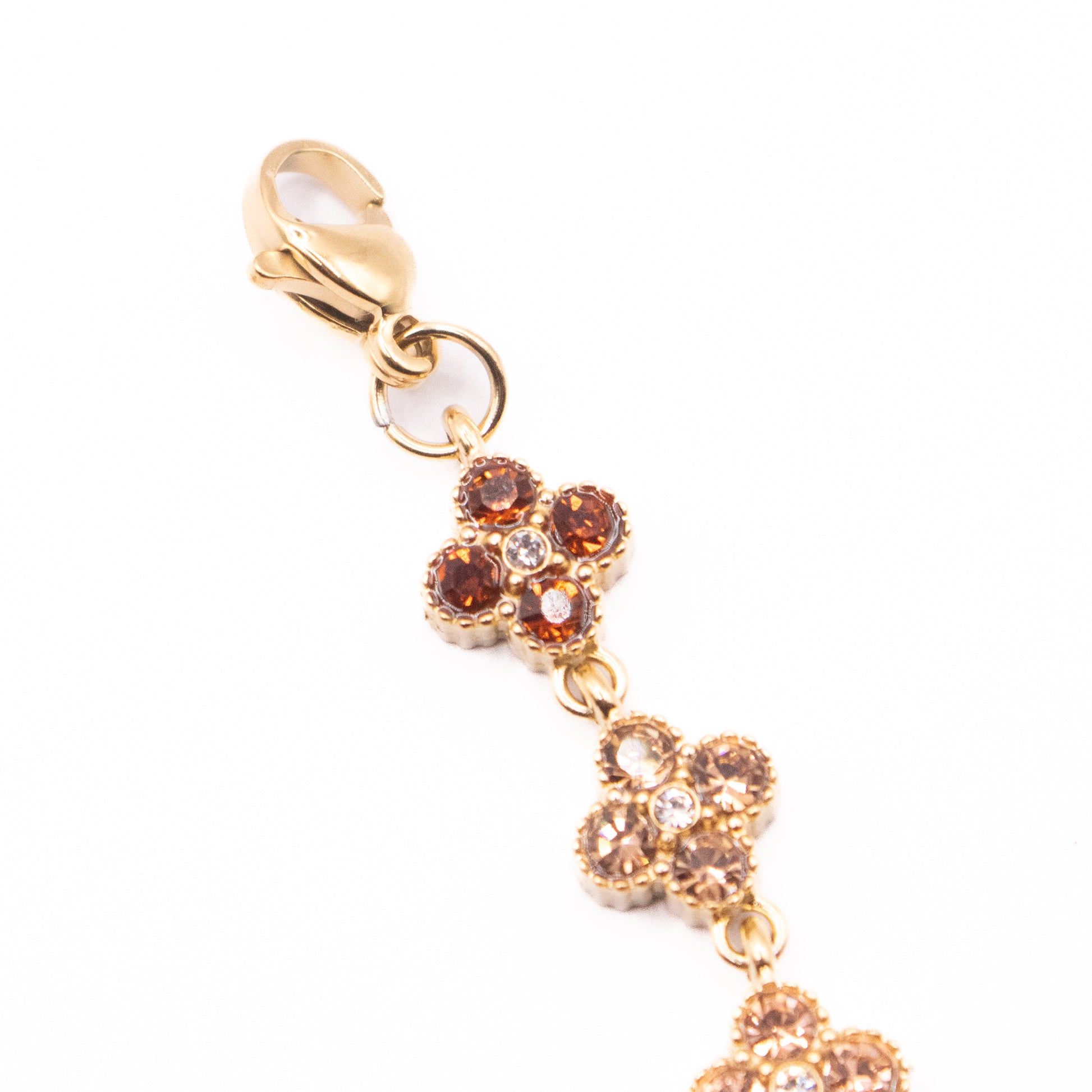 BRACCIALE LUX QUATREFOIL BROWN