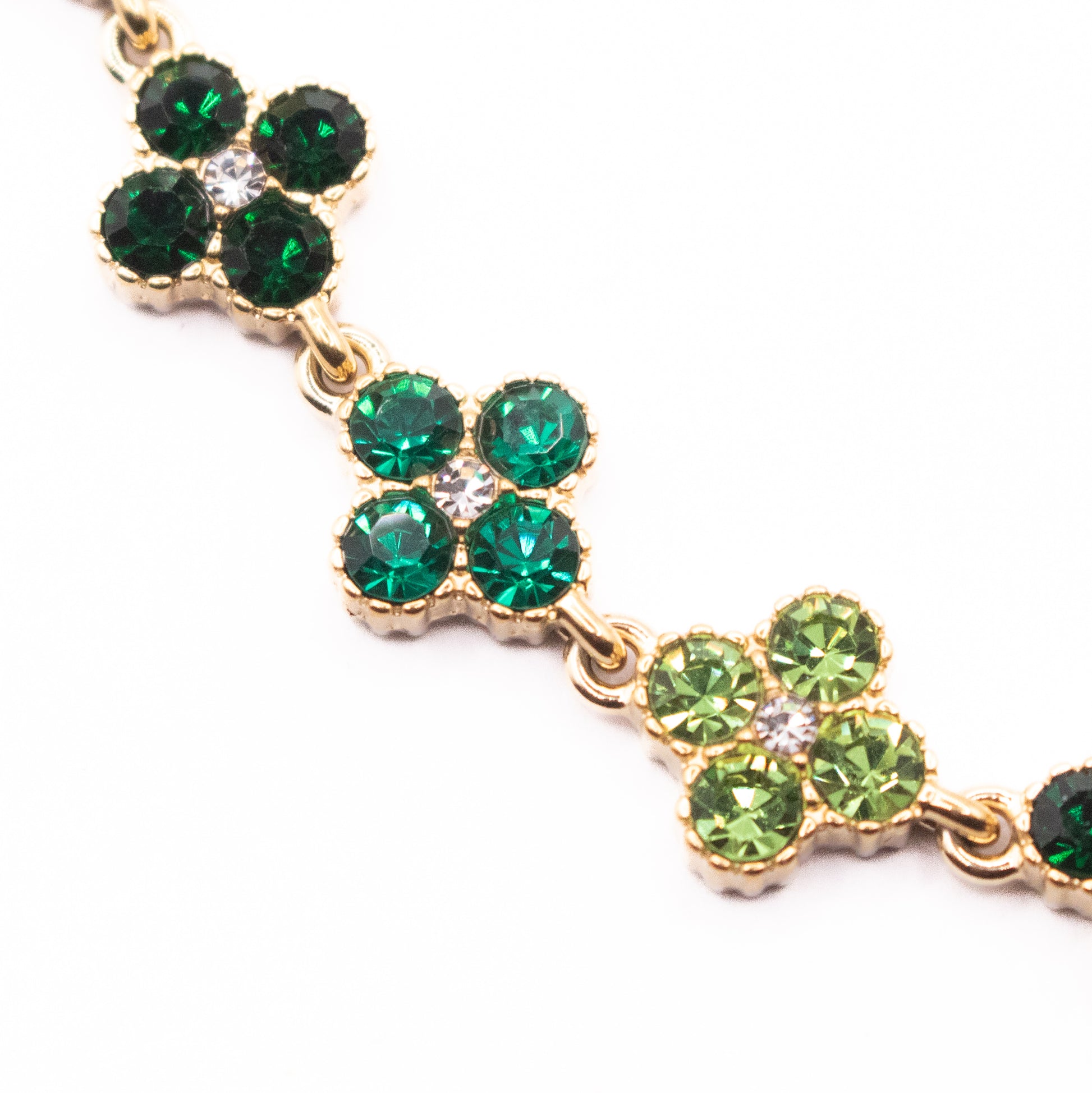 COLLANA LUX QUATREFOIL GREEN