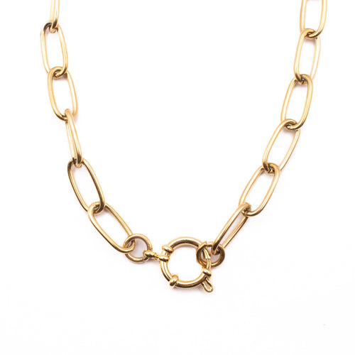 #CHARMBAR COLLANA OVAL LINK