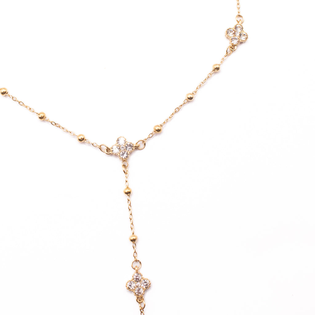 COLLANA LARIAT LUX QUATREFOIL