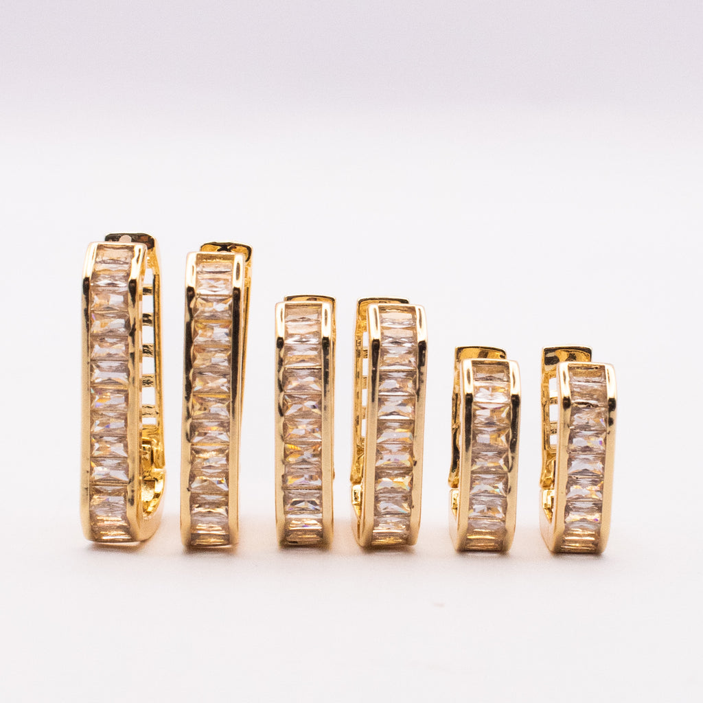 SET HOOP SQUARED BAGUETTE