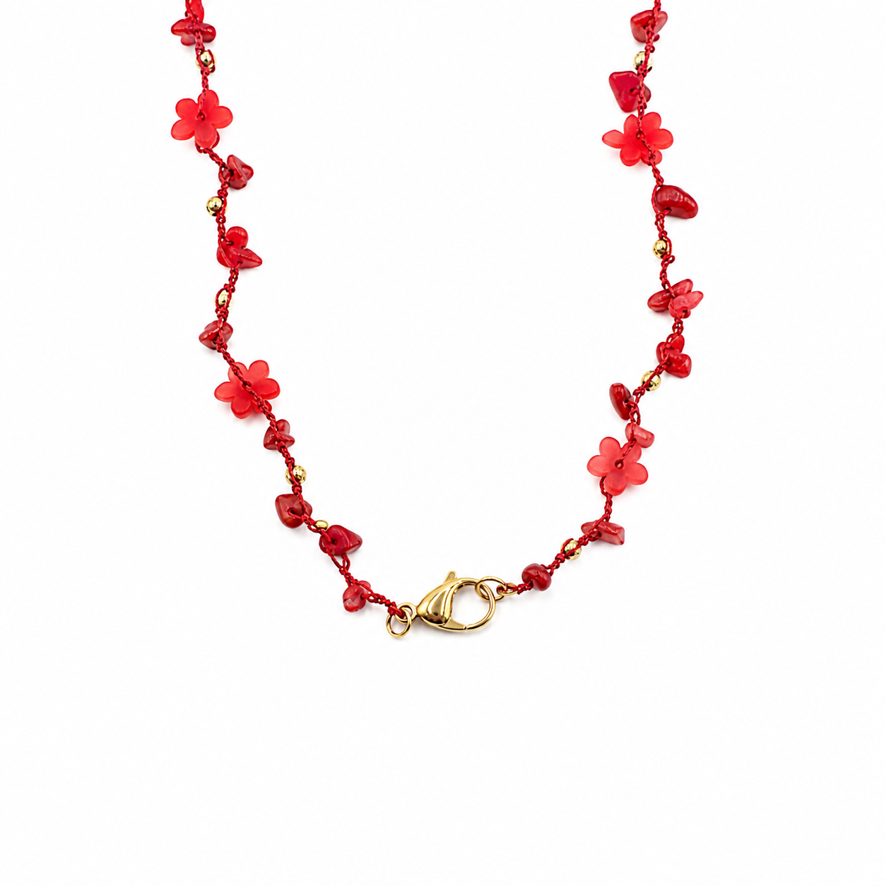 #CHARMBAR COLLANA FLOWERS