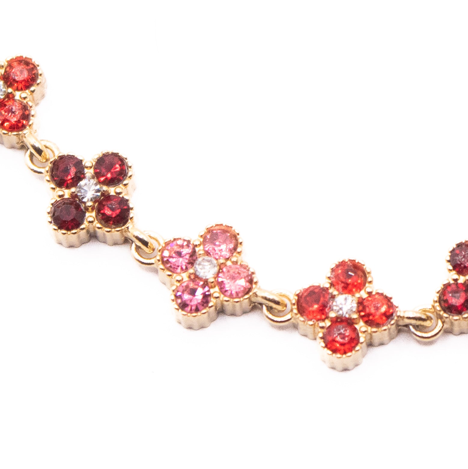 COLLANA LUX QUATREFOIL BORDEAUX