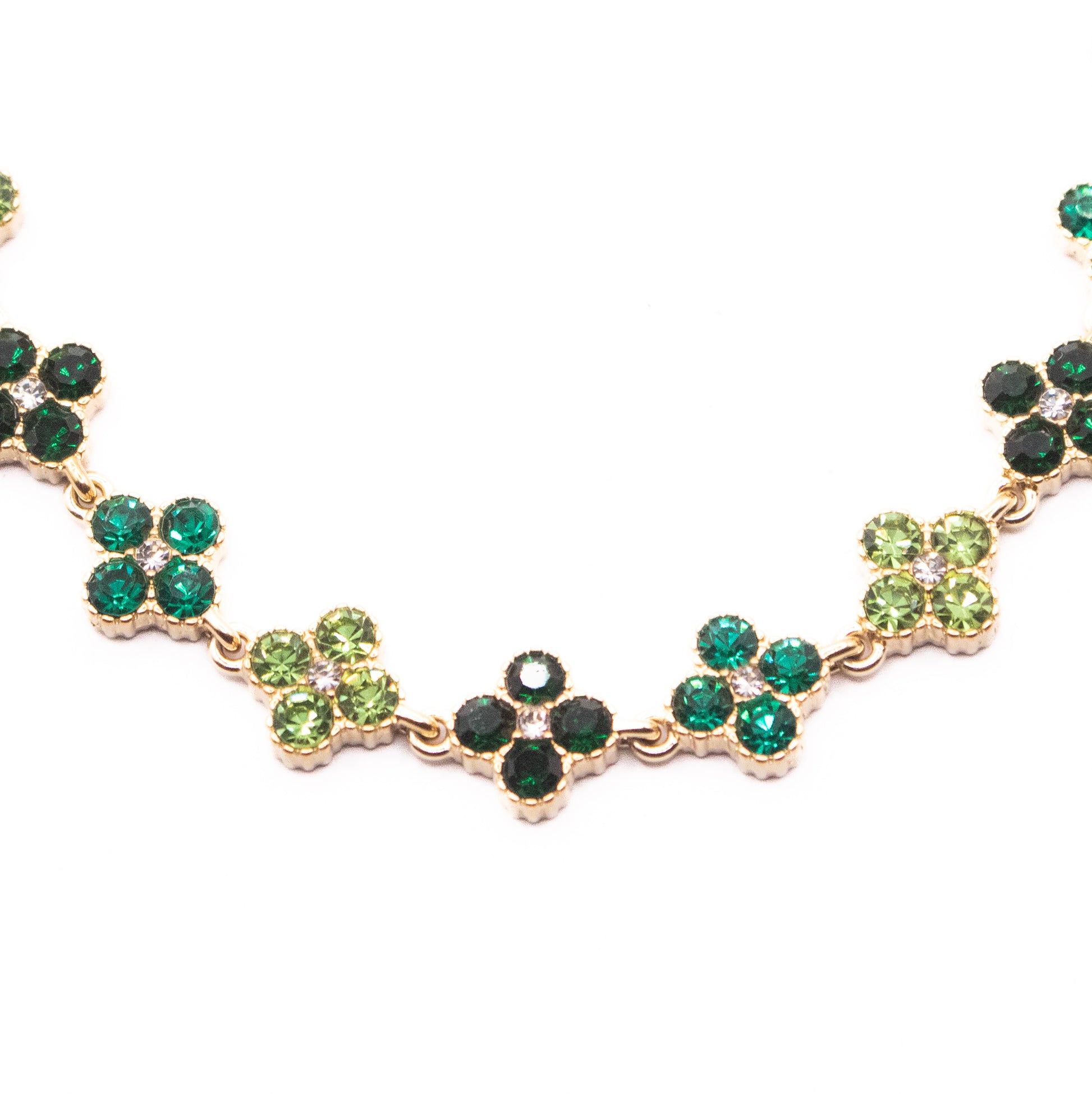 COLLANA LUX QUATREFOIL GREEN