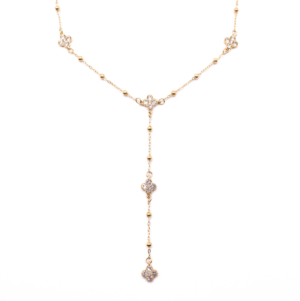 COLLANA LARIAT LUX QUATREFOIL
