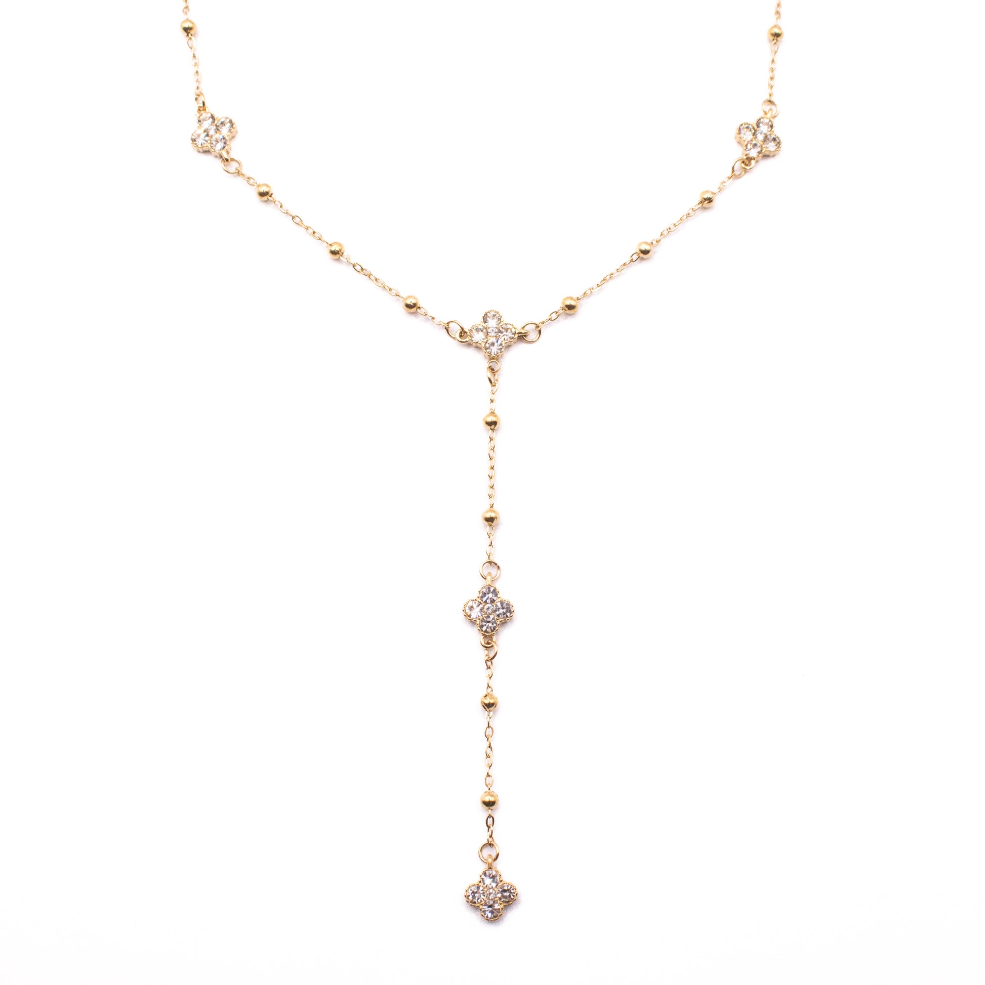 COLLANA LARIAT LUX QUATREFOIL