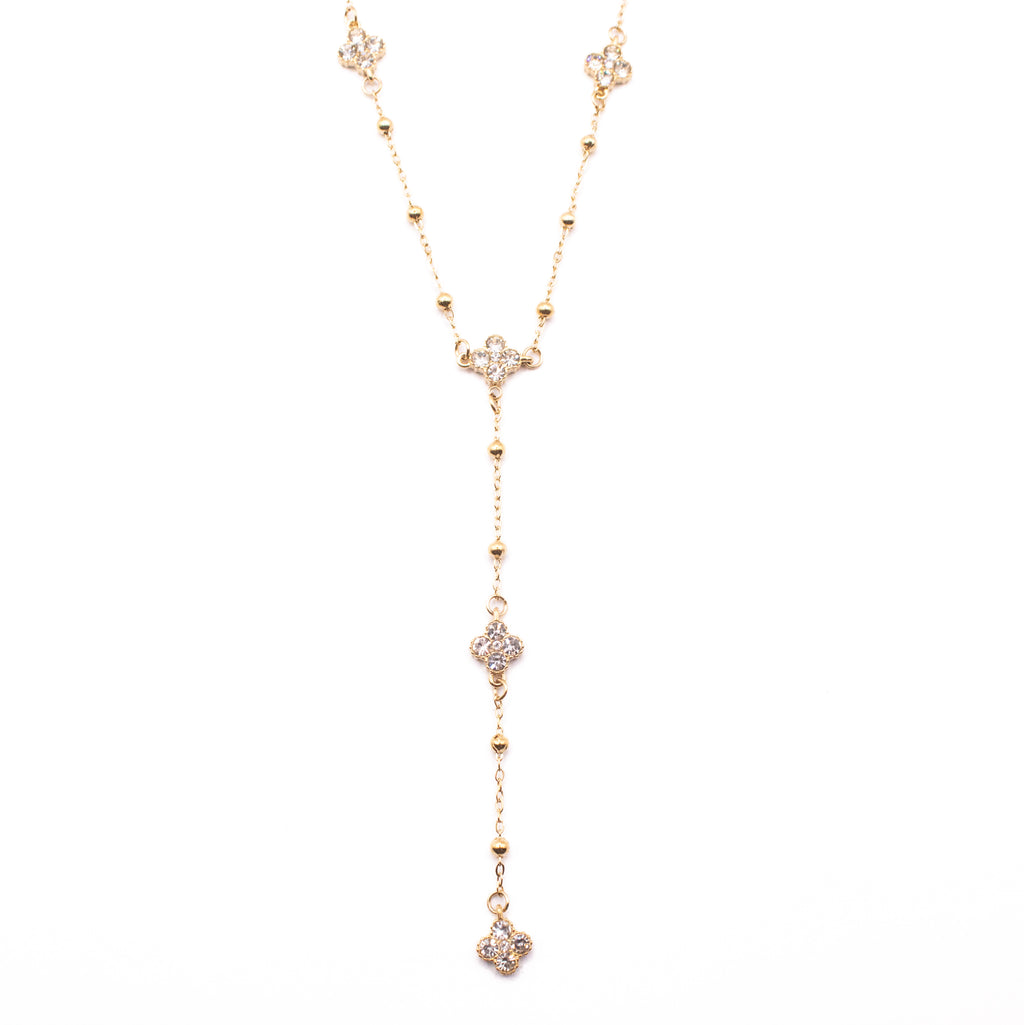 COLLANA LARIAT LUX QUATREFOIL