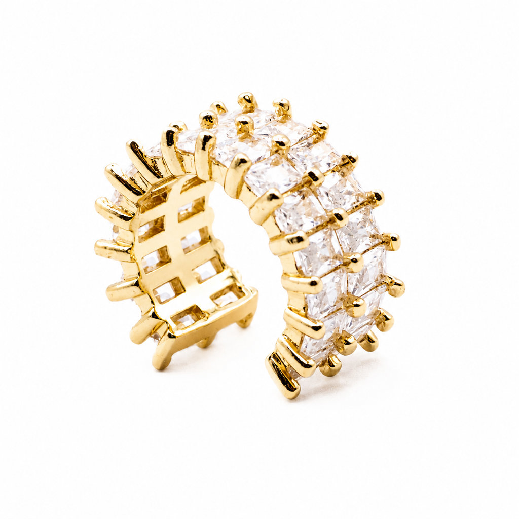 EAR CUFF DOUBLE BAGUETTE