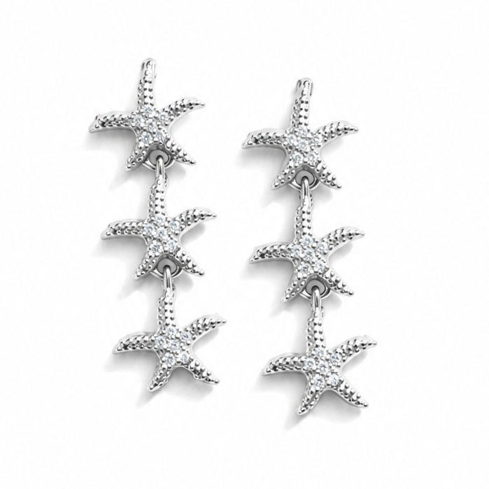 ORECCHINI DROP STARFISH