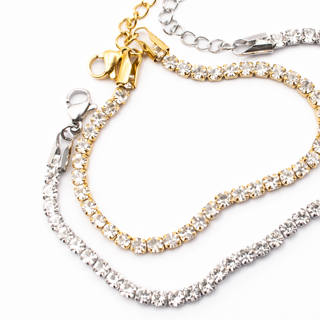 BRACCIALE TENNIS WHITE