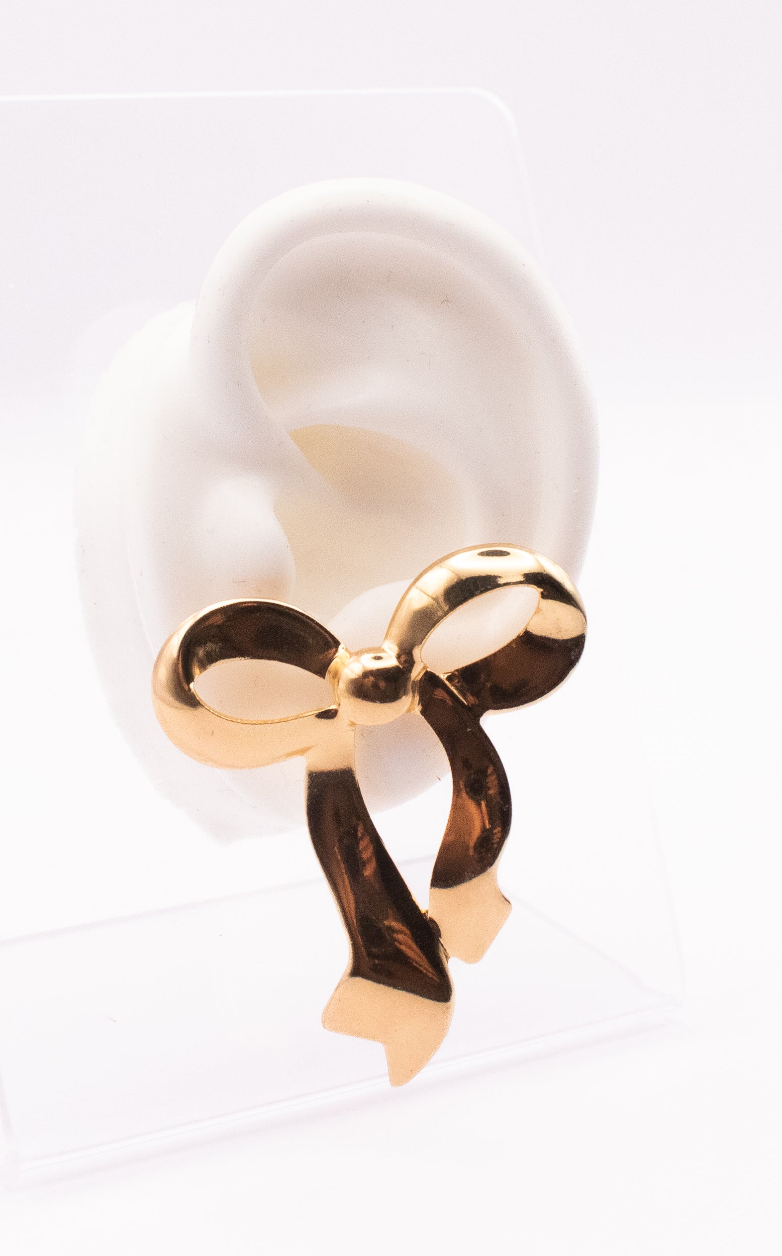 ORECCHINI BIG FLUID BOW