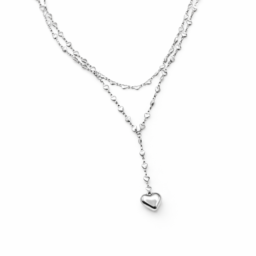 COLLANA DOUBLE HEART CHAIN